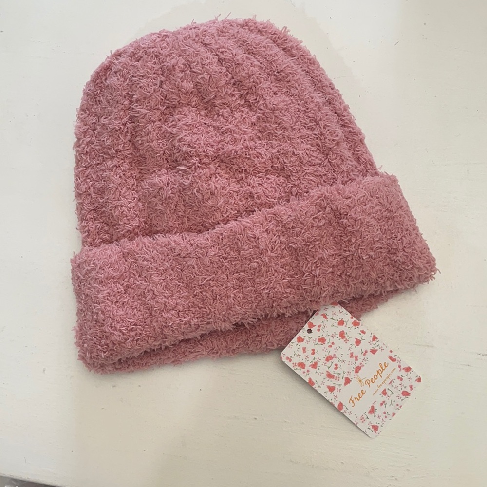Free People Blush cloud rim beanie